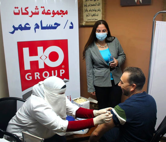 حملة تطعيم العاملين فى مجموعة HO Group (1)