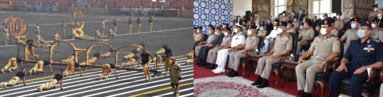وزير الدفاع يشهد الاحتفال بتخريج الدفعة 159 من معهد ضباط الصف المعلمين (1)