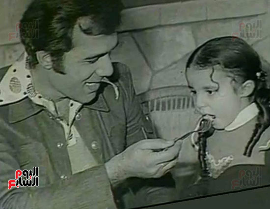 محمود ياسين و ابنتة