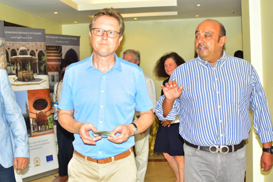 شريف عريان مع  السفير الالماني