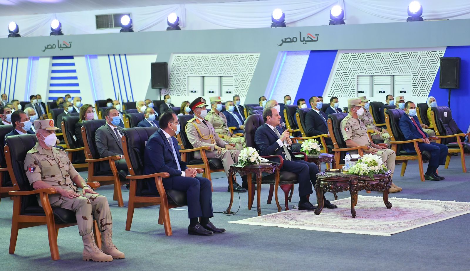 الرئيس السيسي خلال افتتاحه عددا من مشروعات (8)