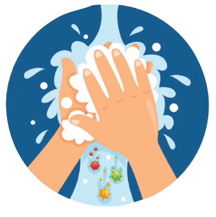غسل اليدين يحمى من الامراض والفيروسات