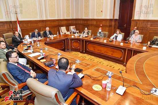 اجتماع لجنة العلاقات الخارجية بمجلس النواب برئاسة النائب كريم درويش بحضور دكتور ضياء رشوان (5)