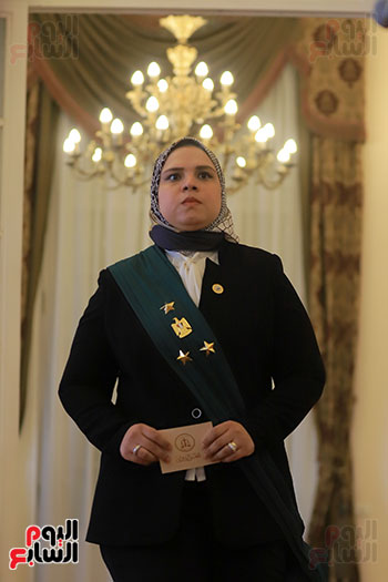 القاضيات أثناء حلف اليمين بمجلس الدولة (56)