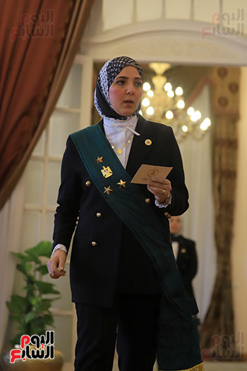 القاضيات أثناء حلف اليمين بمجلس الدولة (58)