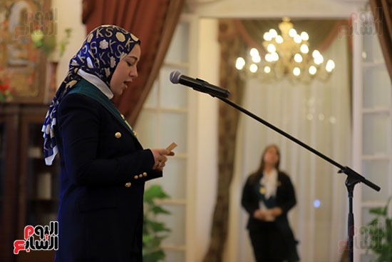 القاضيات أثناء حلف اليمين بمجلس الدولة (61)