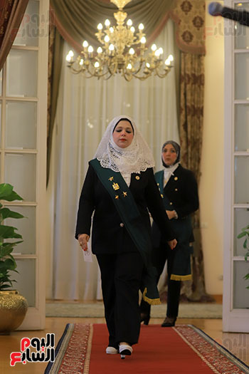 القاضيات أثناء حلف اليمين بمجلس الدولة (57)