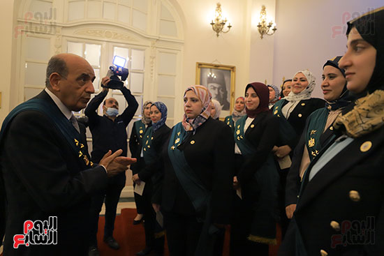 القاضيات أثناء حلف اليمين بمجلس الدولة (50)