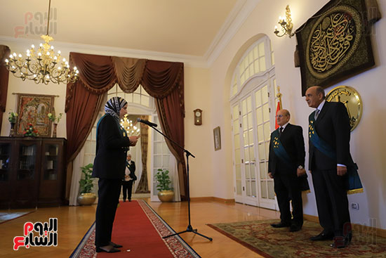 القاضيات أثناء حلف اليمين بمجلس الدولة (59)