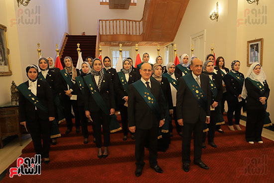 القاضيات أثناء حلف اليمين بمجلس الدولة (62)