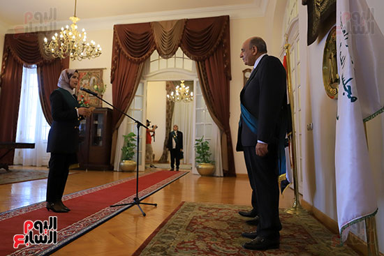 القاضيات أثناء حلف اليمين بمجلس الدولة (51)