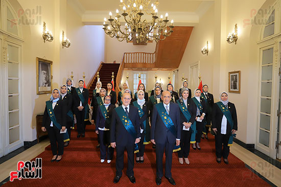 القاضيات أثناء حلف اليمين بمجلس الدولة (55)