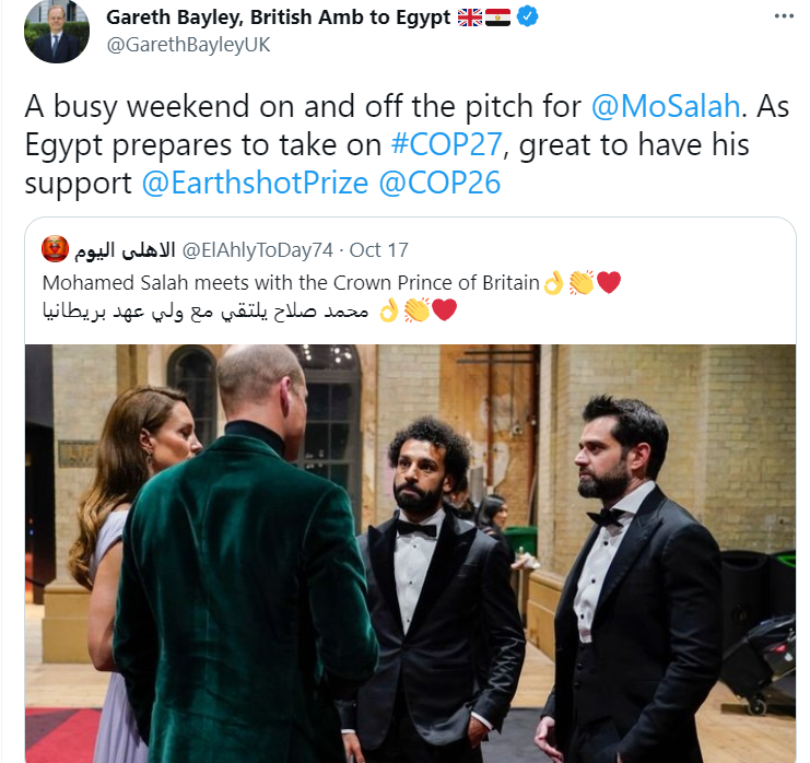 السفير البريطانى بالقاهرة