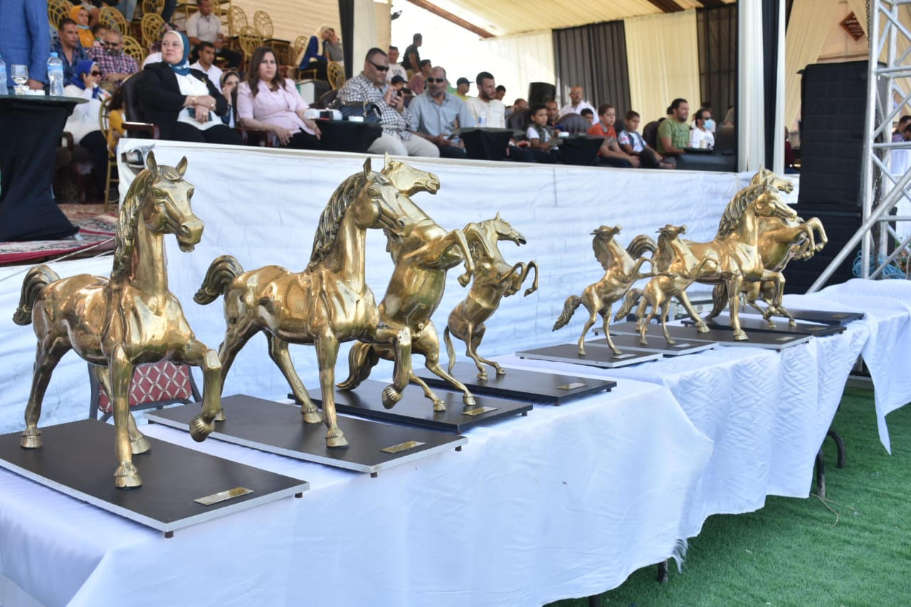 مجسمات للخيول هدايا الفائزين بمهرجان الخيول العربية بالشرقية (3)