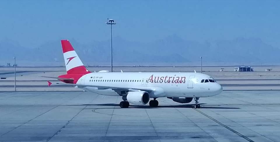 مطار الغردقة يستقبل أول رحلة للخطوط  النمساوية (3)