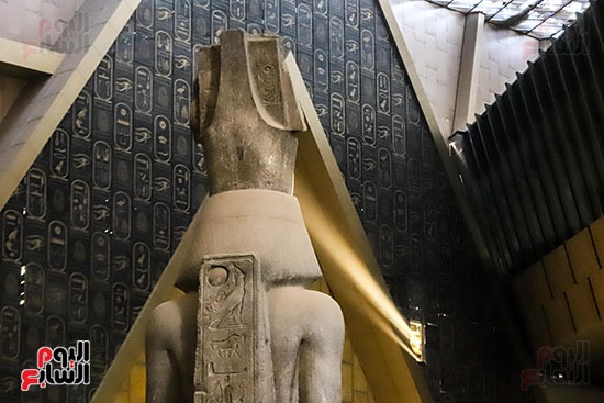 تمثال رمسيس فى متحف الحضارة
