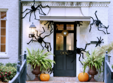 تزحف العناكب حول منزل بالقرب من شريفبورت ، لوس أنجلوس
