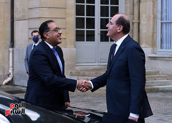 مصطفى مدبولى، رئيس مجلس الوزراء وجون كاستيكس، رئيس وزراء فرنسا (23)