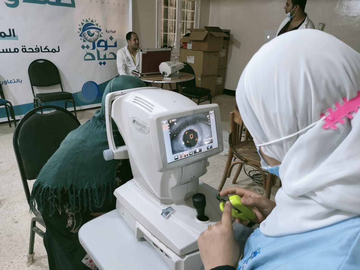 مبادرة مكافحة مسببت ضعف البصر تواصل بقرية الموانسة بالشرقية