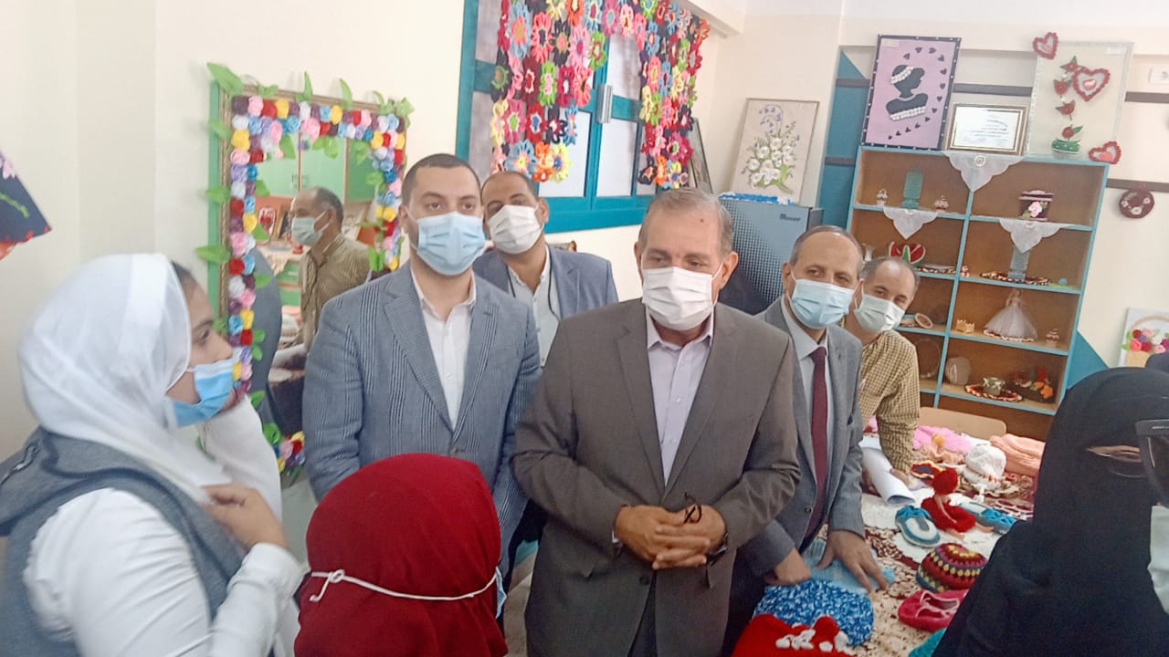 جانب من افتتاح مدرسة ابشان الإعدادية ببيلا