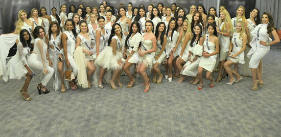74 فتاة من مختلف الدول تشارك بالمسابقة