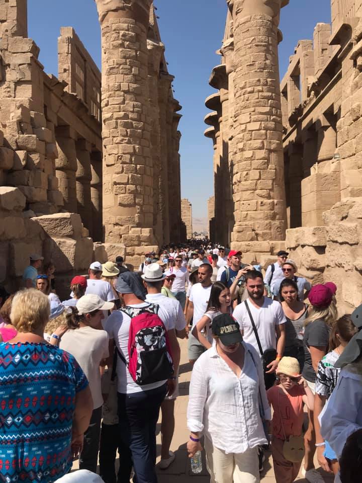 أفواج سياحية من حول العالم تزور الحضارة الفرعونية