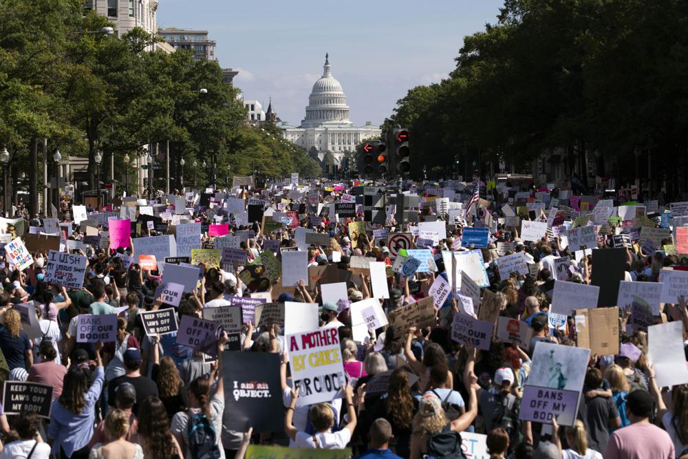 المسيرة قرب الكونجرس