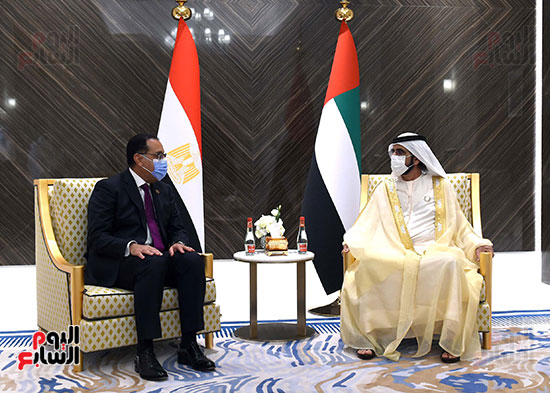 رئيس الوزراء مصطفى مدبولى و الشيخ محمد بن راشد (9)