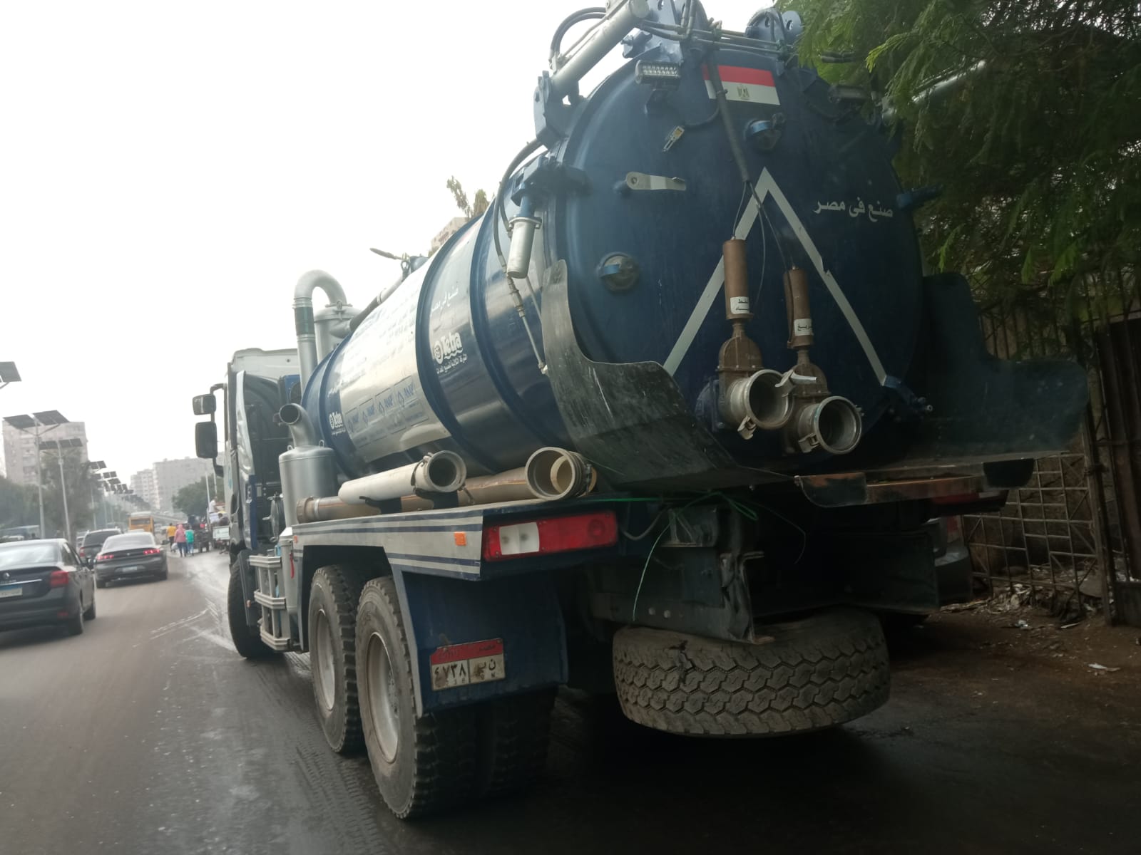 انتشار معدات شفط مياه الامطار بالشوارع (7)
