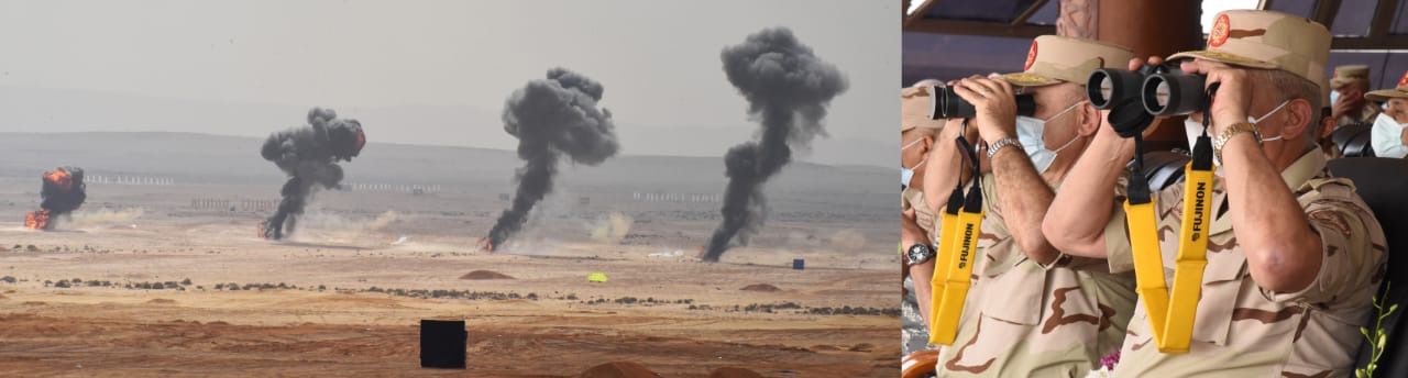 البيان العملى (مجد-16) الذى تنفذه عناصر من إدارة المدفعية بالذخيرة الحية (10)