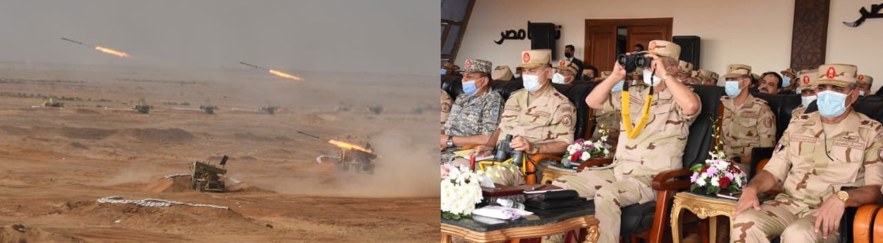 البيان العملى (مجد-16) الذى تنفذه عناصر من إدارة المدفعية بالذخيرة الحية (9)