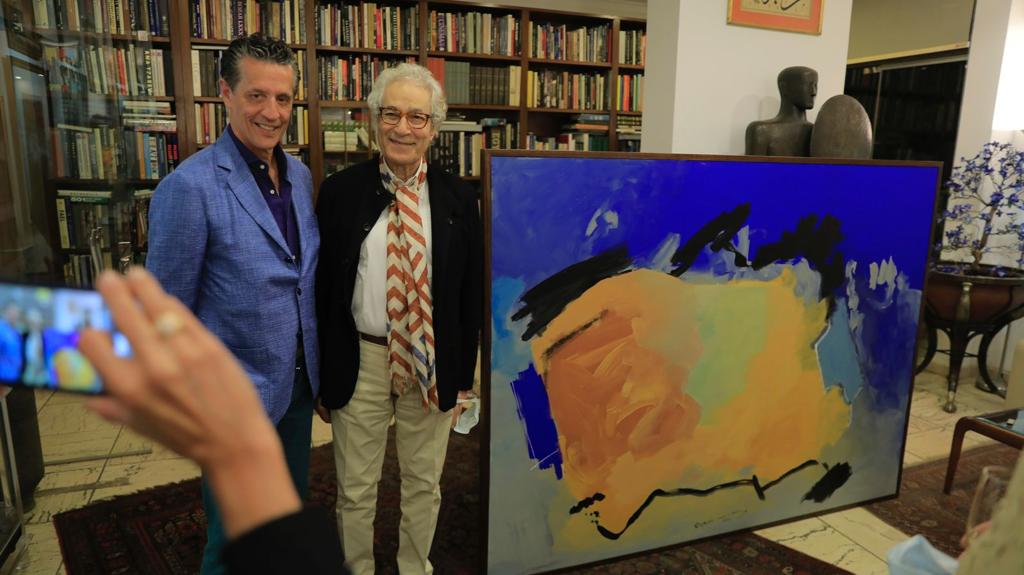المدير التنفيذى لمتاحف سان فرانسيسكو في زيارة خاصة للفنان فاروق حسني بمتحفه (8)
