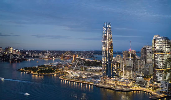 تم افتتاح المبنى المكون من 71 طابقًا - وهو رابع أطول مبنى في أستراليا -