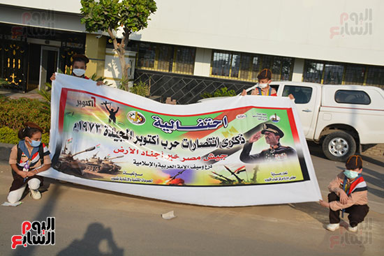 مسيرة شبابية بأعلام مصر فى القليوبية (4)