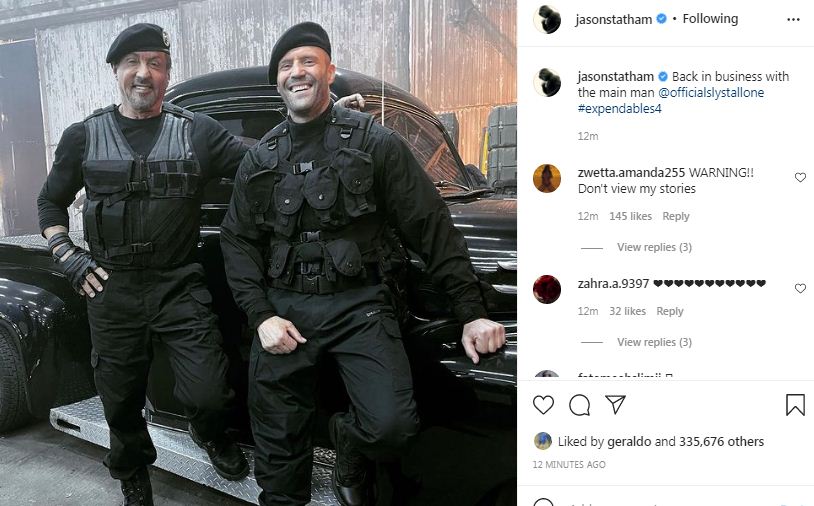 جيسون ستاثام على انستجرام