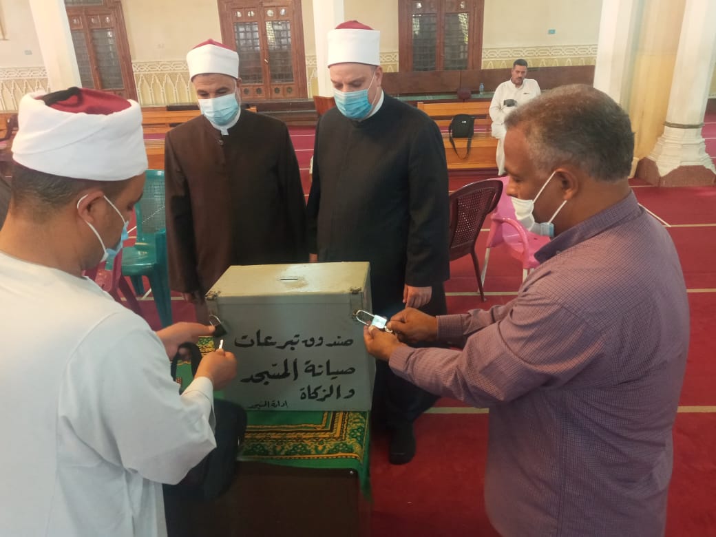 رفع صناديق التبرعات من مسجدي أسد بن الفرات وأنس بن مالك بالجيزة (4)