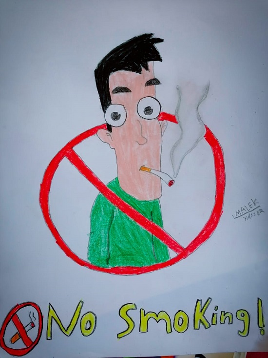 no smoking cartoon
