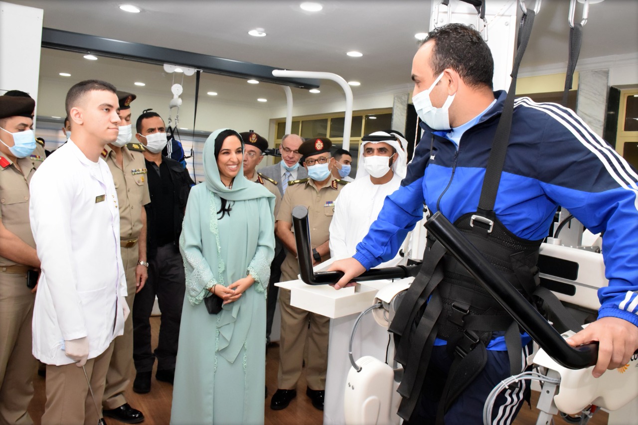 مستشفى القوات المسلحة بالحلمية ومركز الطب الطبيعى بالعجوزة يستقبلان رئيس مكتب حاكم رأس الخيمة (7)