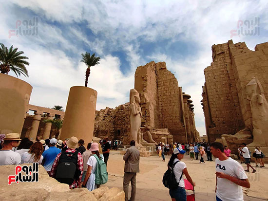 جانب-من-الأفواج-السياحية-بالأقصر