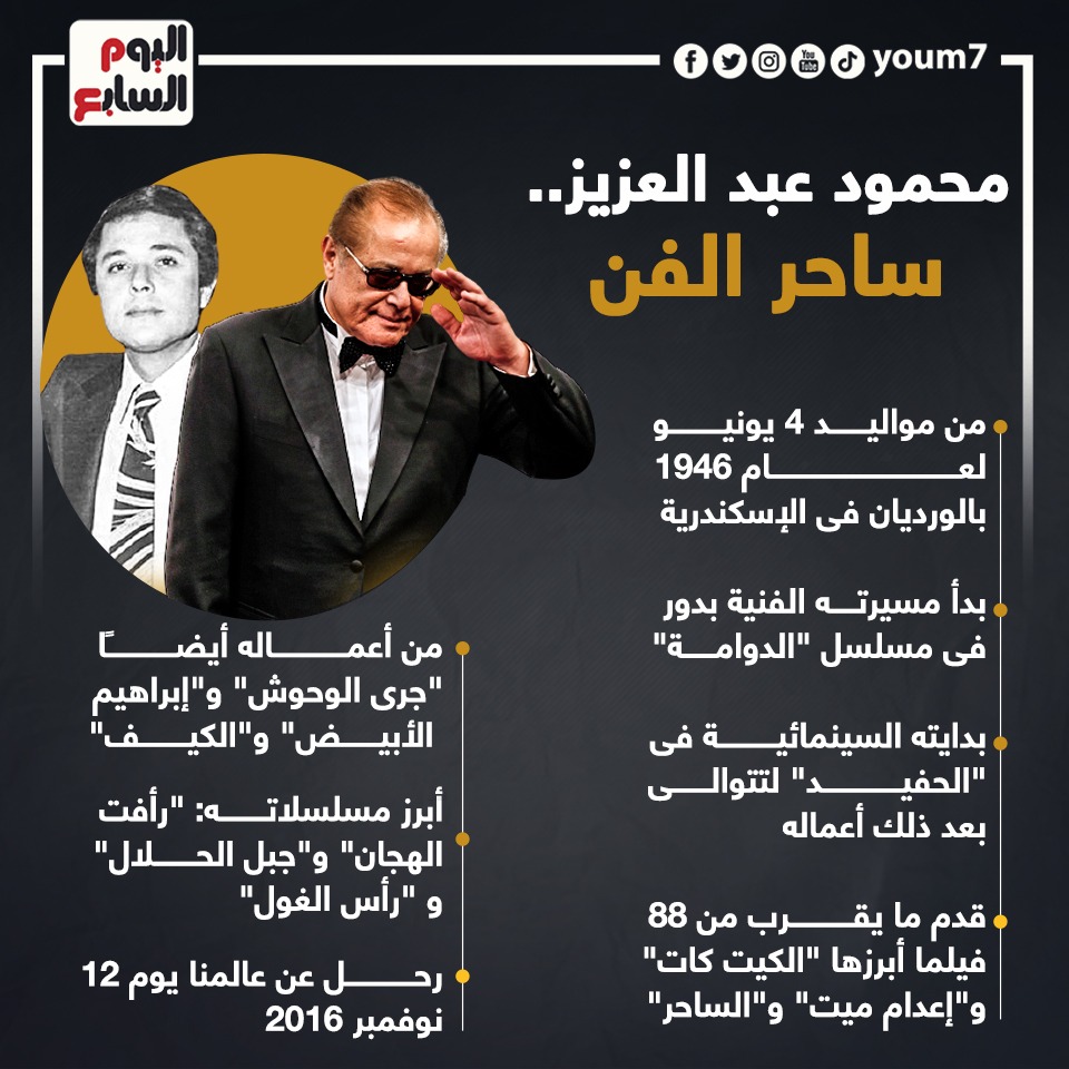 محمود عبد العزيز.. ساحر الفن