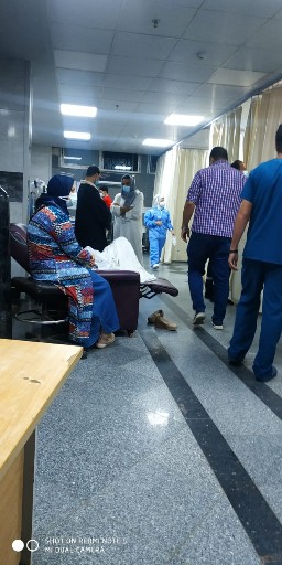 الدكتور مصطفى داخل المستشفى