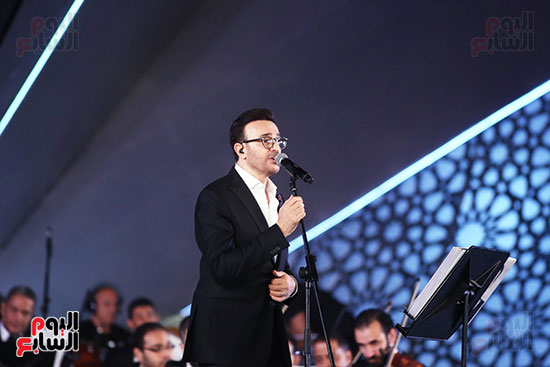 صابر الرباعي فى حفل مهرجان الموسيقي العربية (1)