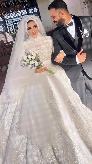 العروسين حسام وهاجر (1)