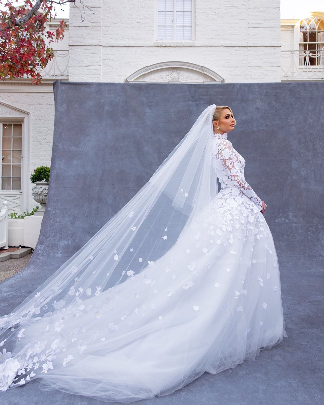 باريس هيلتون فى حفل زفافها