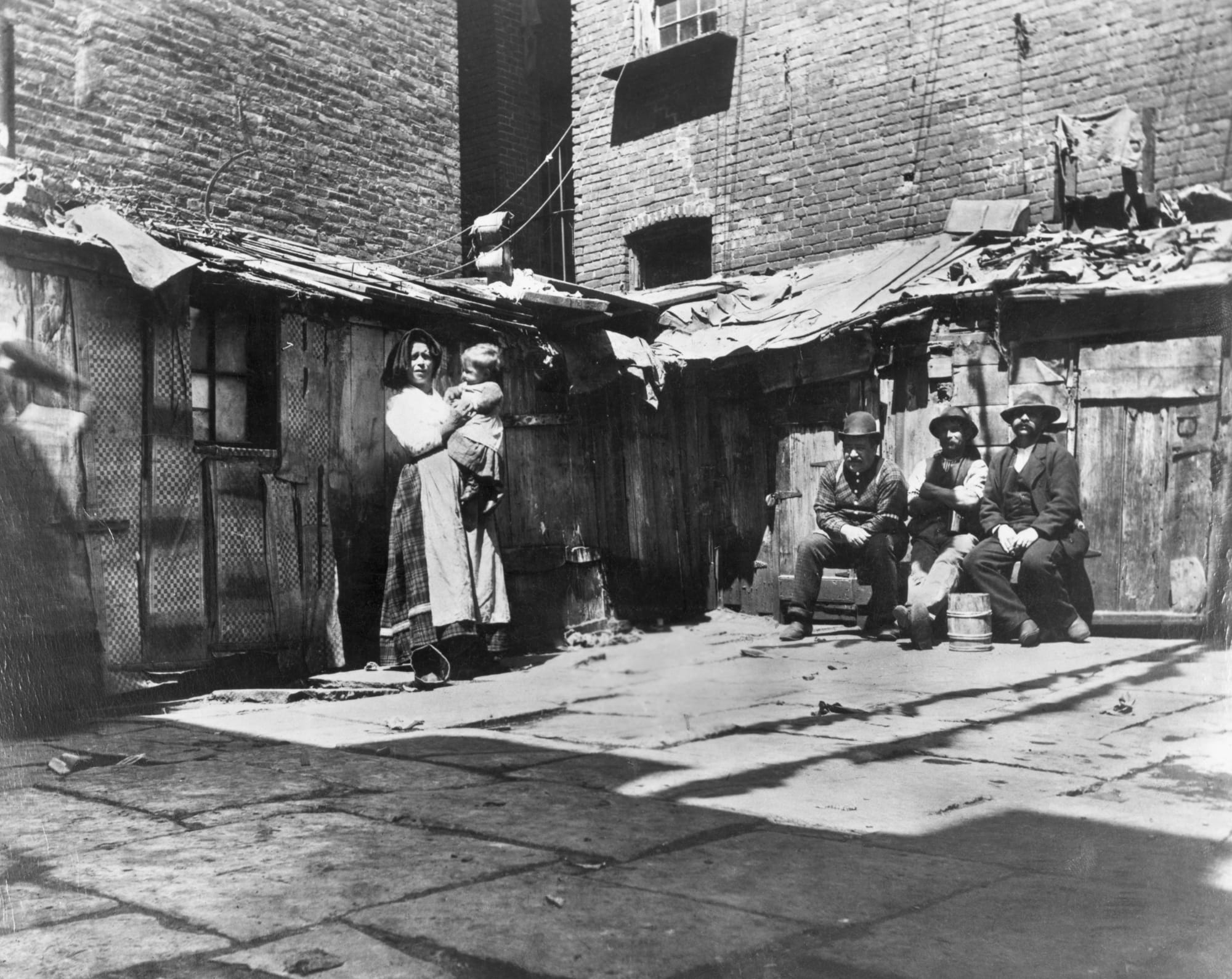 مساكن العمال فى نيويورك  أواخر القرن التاسع عشر
