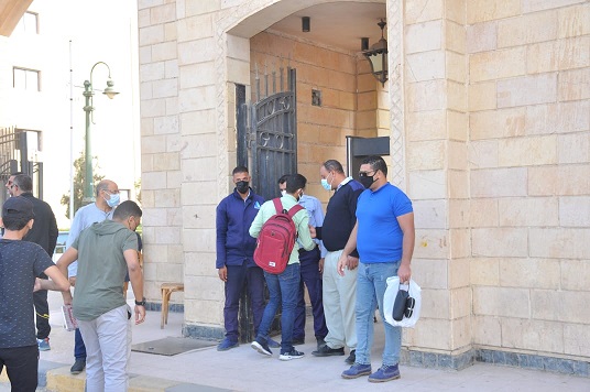 تنفيذ قرار منع دخول غير الحاصلين على لقاح كورونا جامعة كفر الشيخ