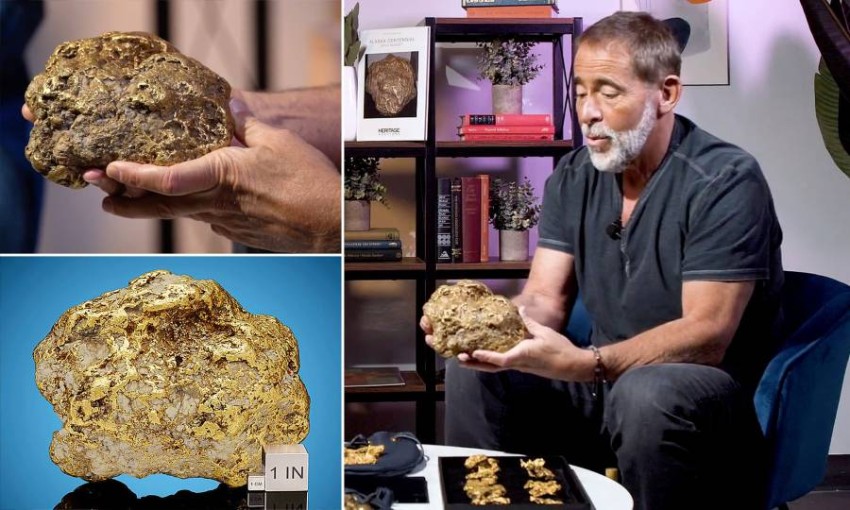 A huge gold nugget sold at auction (3)