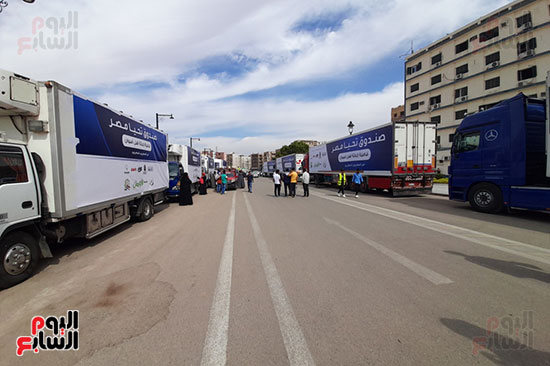 قوافل مساعدات تحيا مصر (1)