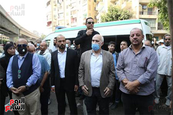 سيد عبد العال رئيس حزب التجمع خلال تشييع الجنازة سيد عبد العال رئيس حزب التجمع خلال تشييع الجنازة