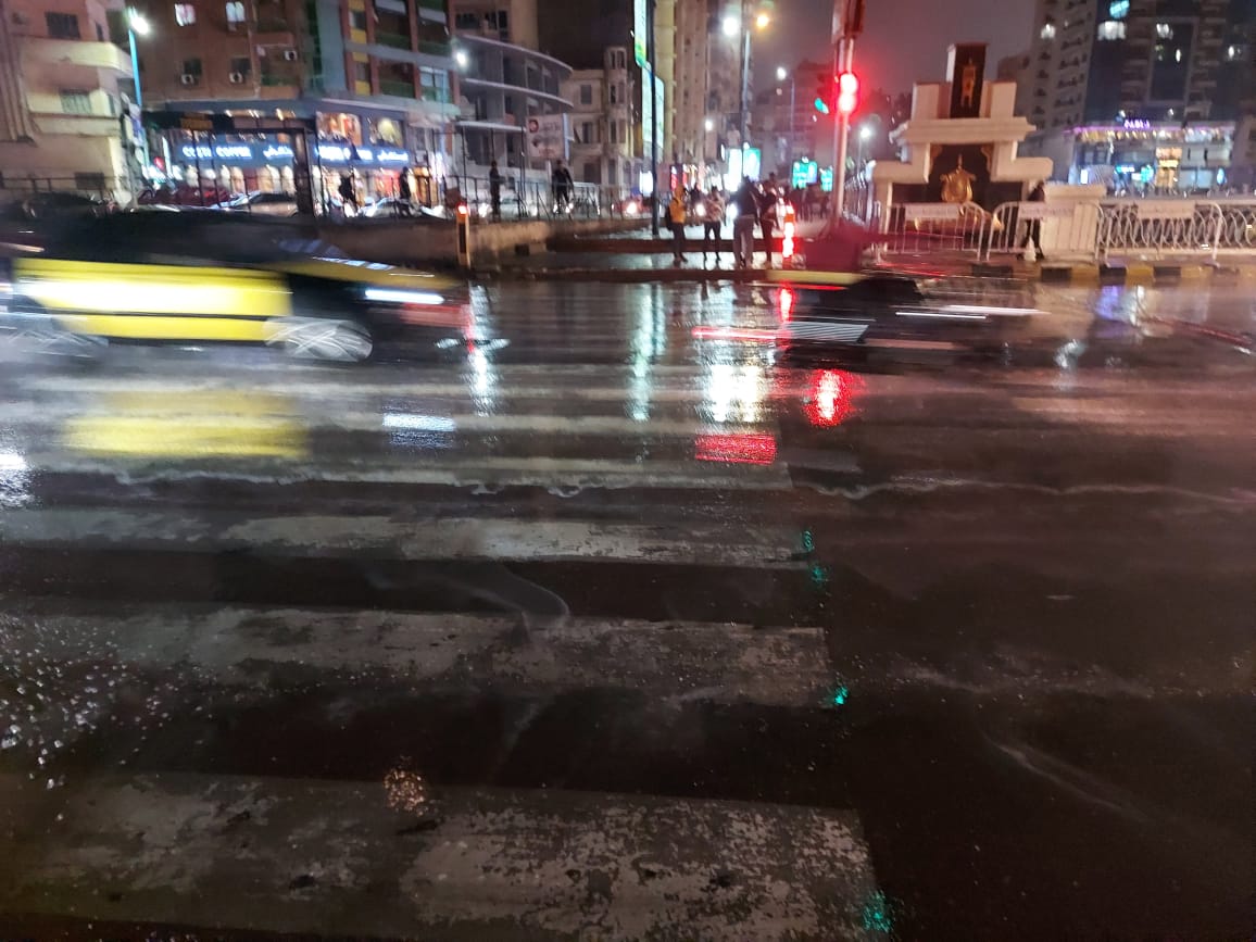 استمرار هطول الأمطار في الإسكندرية (4)
